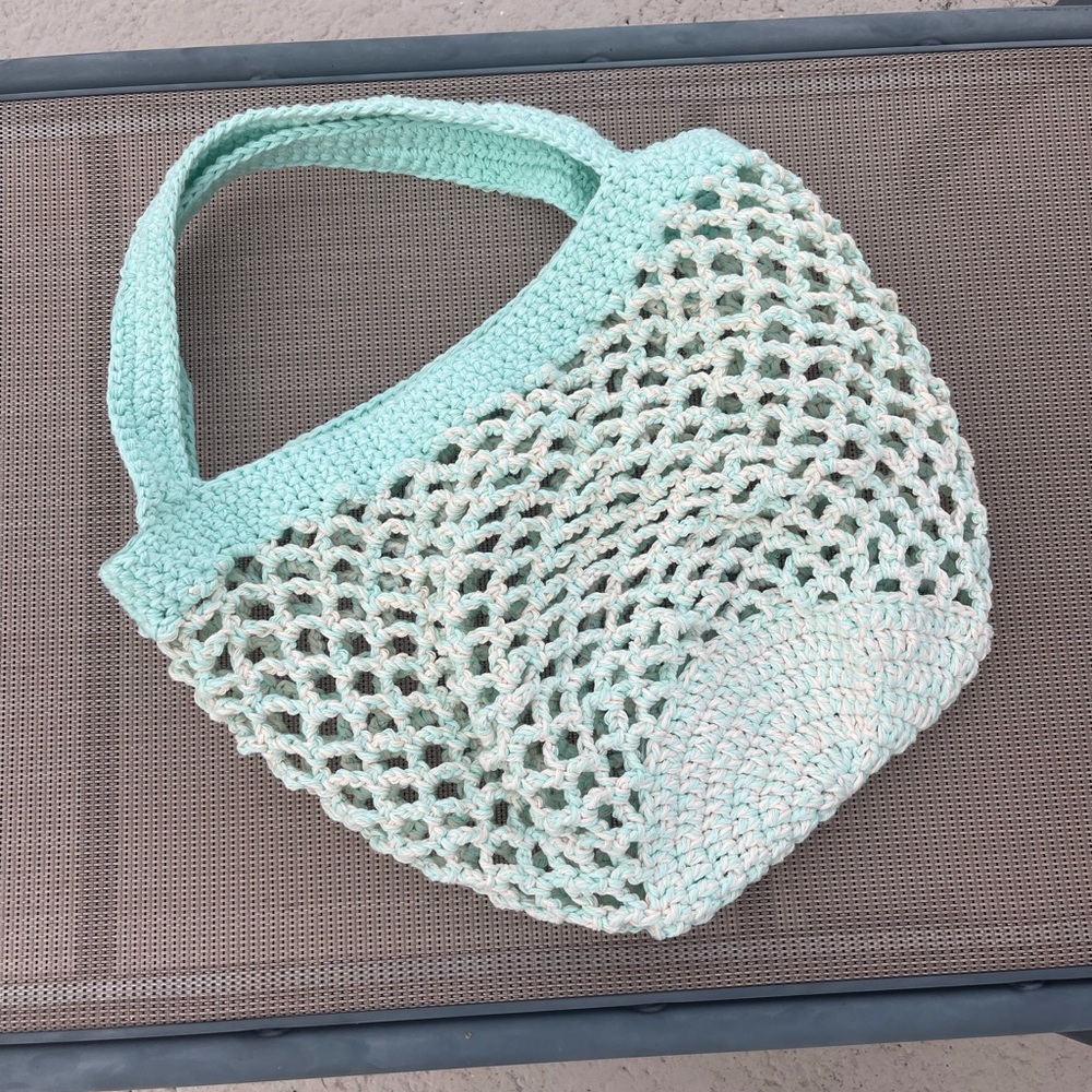 Handmade crochet beach/market bag